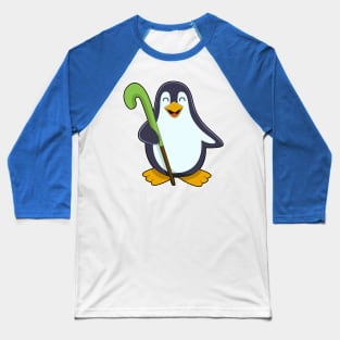 Penguin at Hockey with Hockey bat Baseball T-Shirt